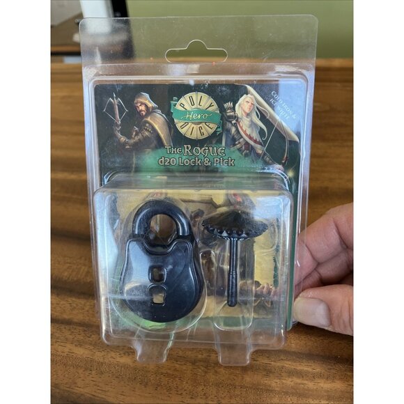 PolyHero Rogue d20 Lock and Pick Set D & D - Picture 2 of 11